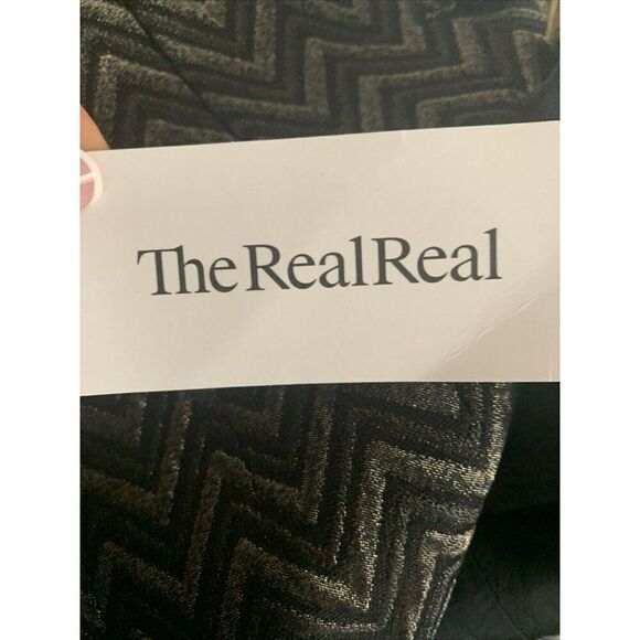 Valentino Authentic Vintage Black Silver Striped Blazer Jacket IT 40 US 6 Small - Picture 8 of 8